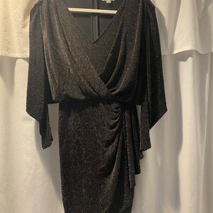 Calvin Klein Elegant Black Glitter Dress